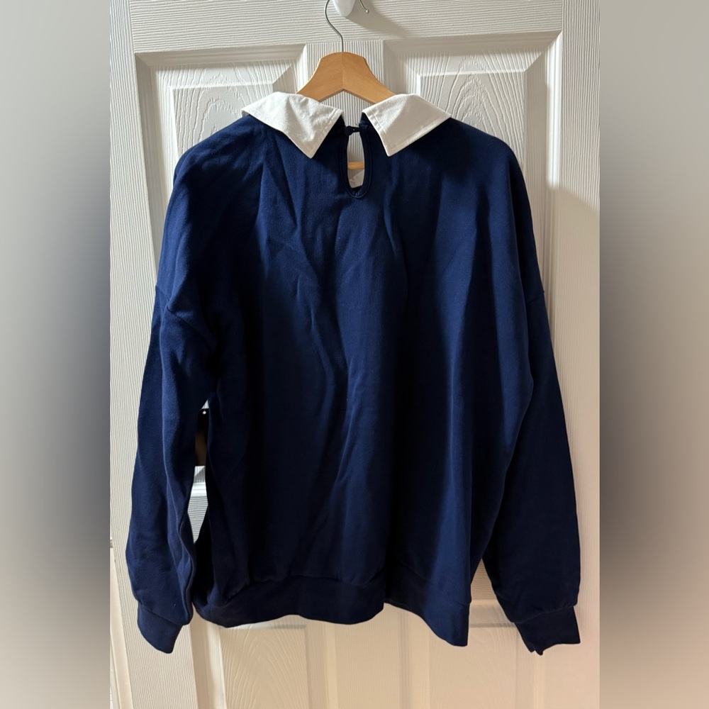 NEW Disney Minnie Mouse Golf Collared Crewneck Sweatshirt - Picture 8 of 8